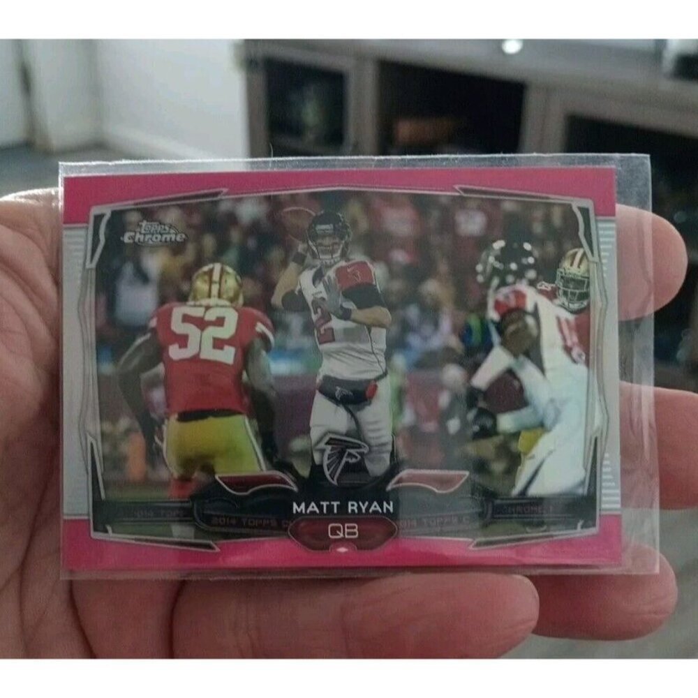 MATT RYAN 2014 Topps Chrome Pink Refractor #94 323/399 Falcons